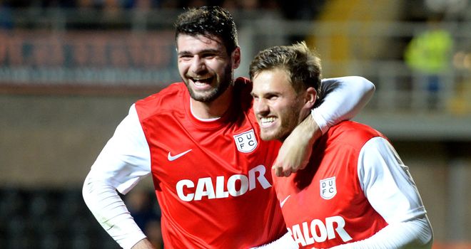 David Goodwillie (r): Scored a hat-trick in cup victory