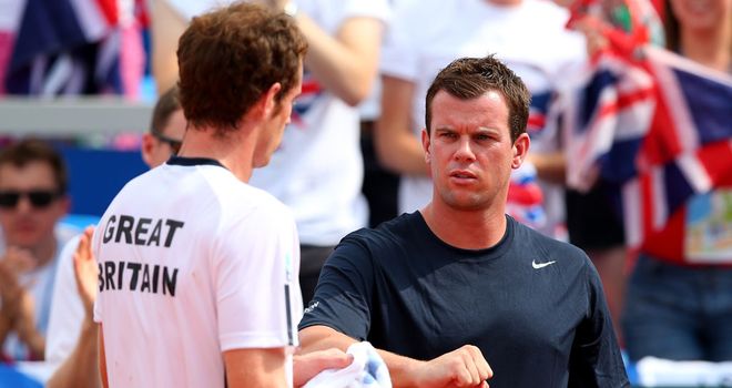Andy Murray and Leon Smith in Croatia