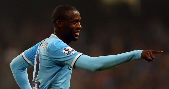 Yaya Toure: Manchester City midfielder was on target again against Wigan