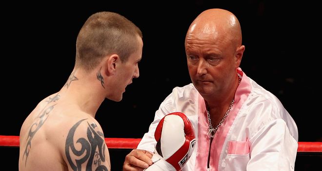 Dean Powell pictured with Ricky Burns