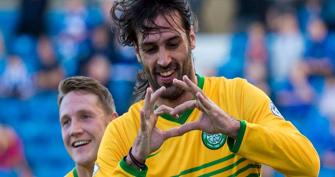 Georgios Samaras: First league hat-trick for Celtic
