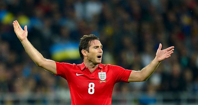 Frank Lampard won 100th cap and went closest to scoring for England