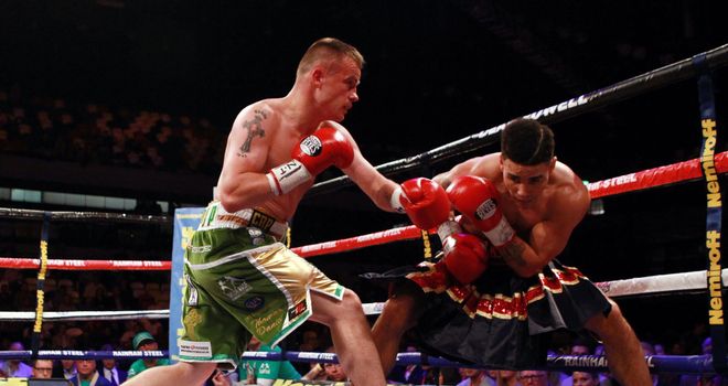 Frankie Gavin (L): Encountered an awkward clash of styles against fellow southpaw David Barnes