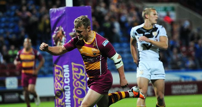 Luke Robinson: Scored four tries in the Giants' 76-18 win over Hull FC