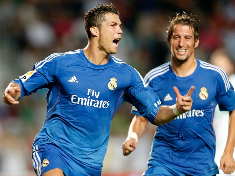 Cristiano Ronaldo celebrates Real Madrid's late winner.