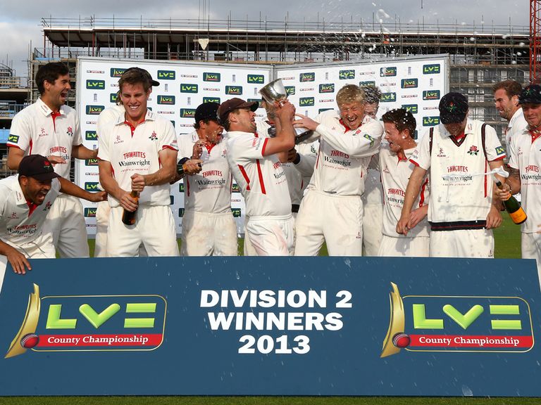 Lancashire celebrate their title win