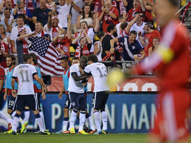 The United States celebrate.