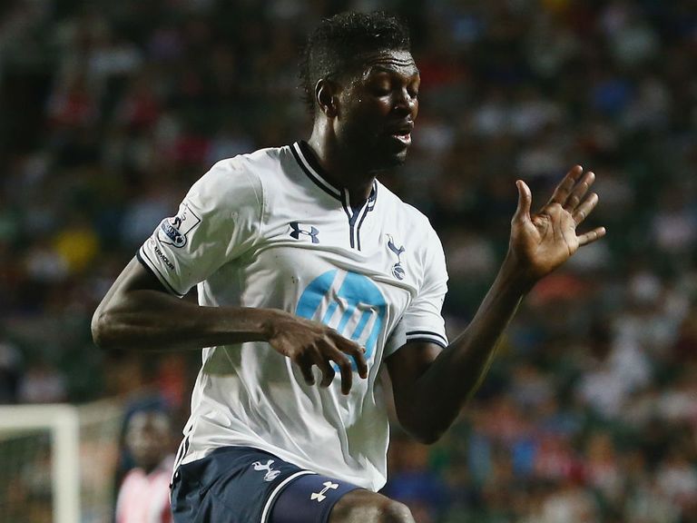 Emmanuel Adebayor: Back in action for Spurs