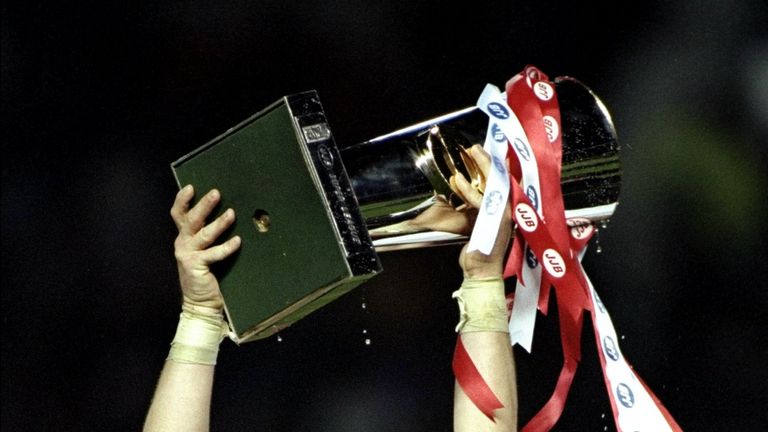Andy Farrell guided Wigan Warriors to Super League glory in 1998