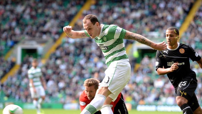 Anthony Stokes: Opening the scoring for Celtic against Motherwell