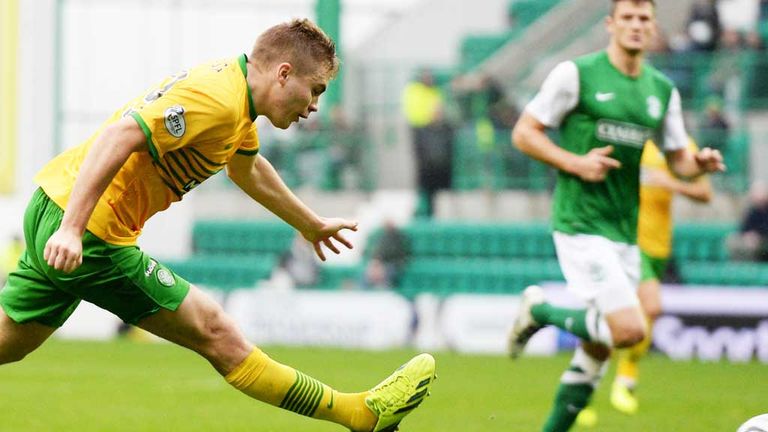 James Forrest: Curls home the equaliser for Celtic