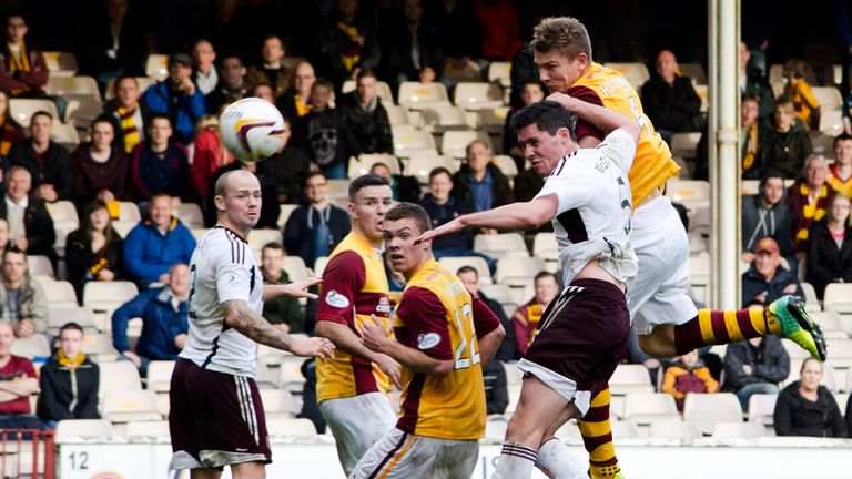 Shaun Hutchinson: Heads home the Motherwell winner