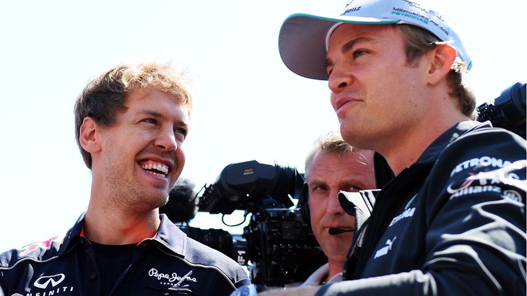Sebastian Vettel and Nico Rosberg