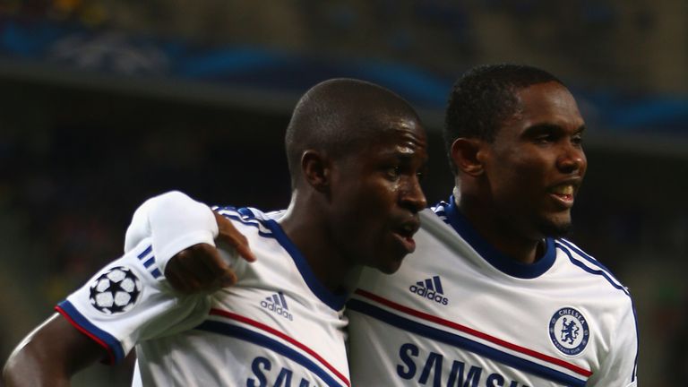 Ramires: Congratulated by Samuel Eto'o during Blues cruise
