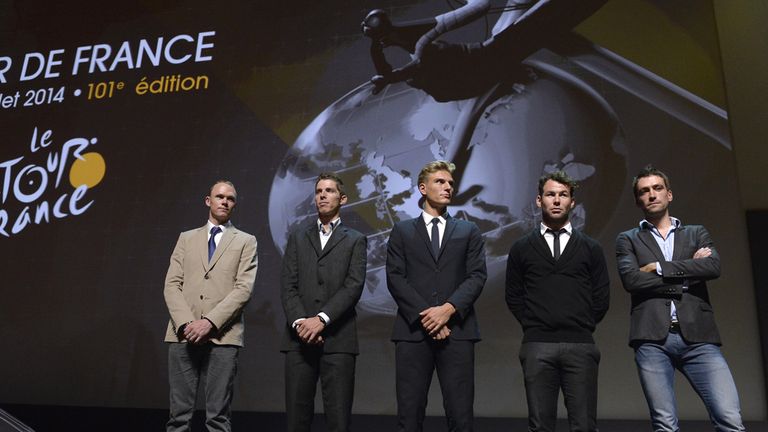 The sport's biggest stars were in attendance for the 2014 Tour de France route presentation
