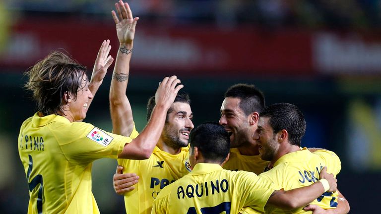Villarreal celebrate against Granada
