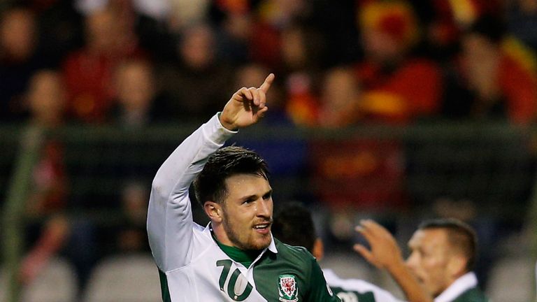 Aaron Ramsey: Grabbed a late equaliser for Wales as they snatched a point from Belgium