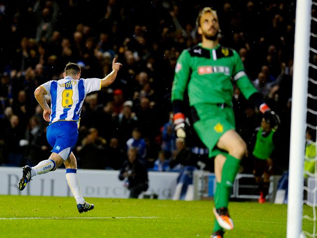Crofts gets Brighton level at the Amex Stadium