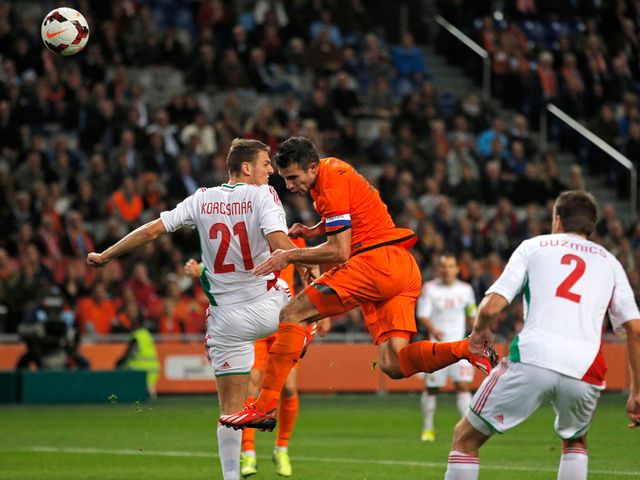Robin van Persie: With his first for the Netherlands