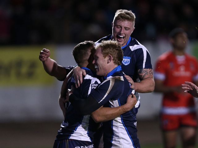 Celebrations for Scotland in Workington.