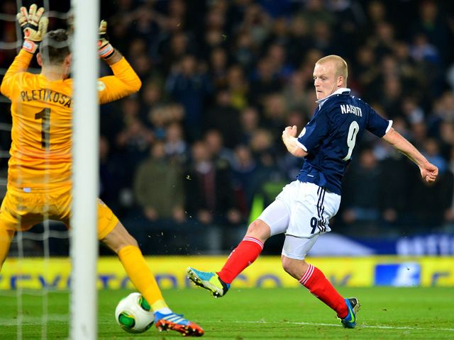 Steven Naismith scores Scotland's second goal