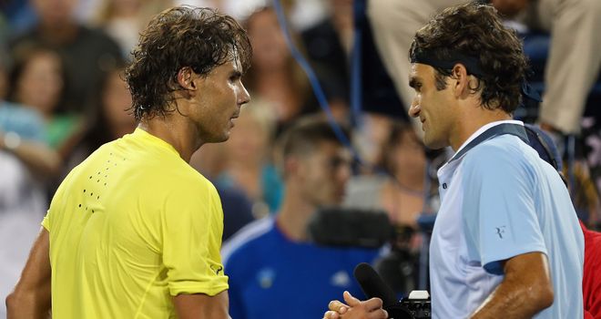 Rafael Nadal and Roger Federer: Set to clash for a place in the Australian Open final