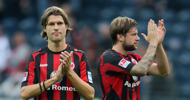 Stefan Aigner and Marco Russ of Frankfurt