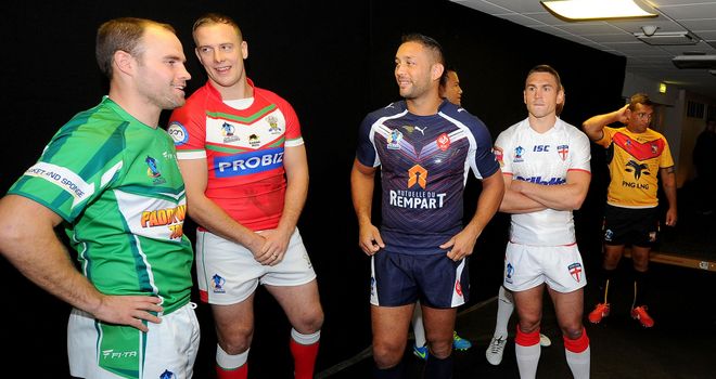 Craig Kopczak (in red): Hopes Wales can go a long way in this year's World Cup