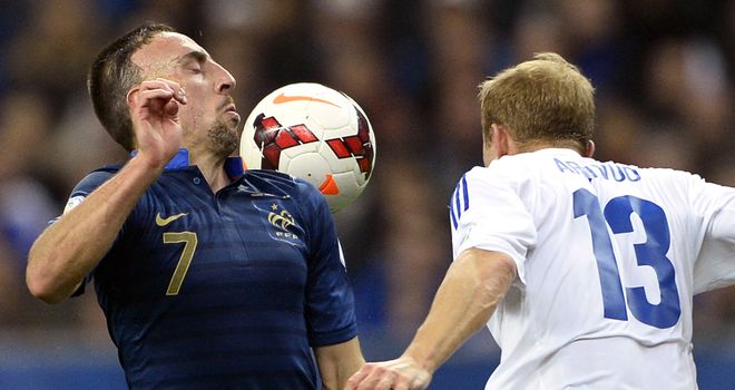 Franck Ribery (l): Opened the scoring