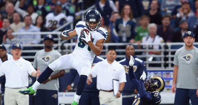 Golden Tate: Bagged two touchdowns for victorious Seattle Seahawks