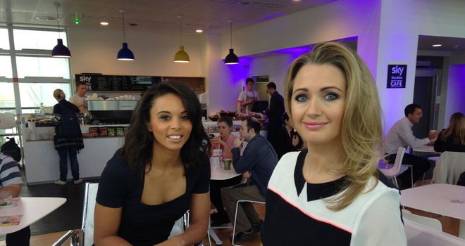 Louise Hazel with Hayley McQueen on 'Sportswomen'