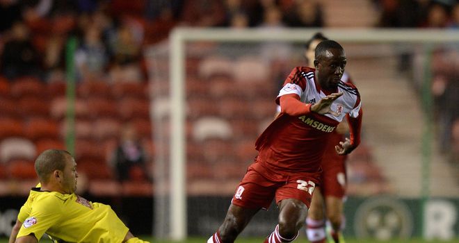 Albert Adomah: On the scoresheet for Middlesbrough