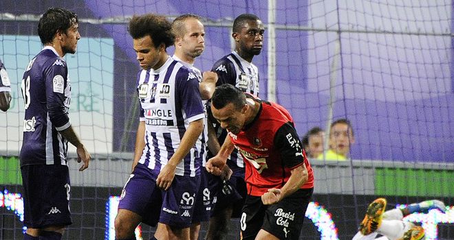 Foued Kadir enjoys his goal.