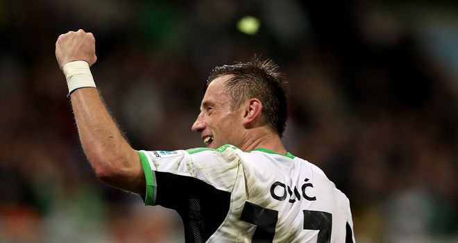 Ivica Olic: Wolfsburg forward celebrates