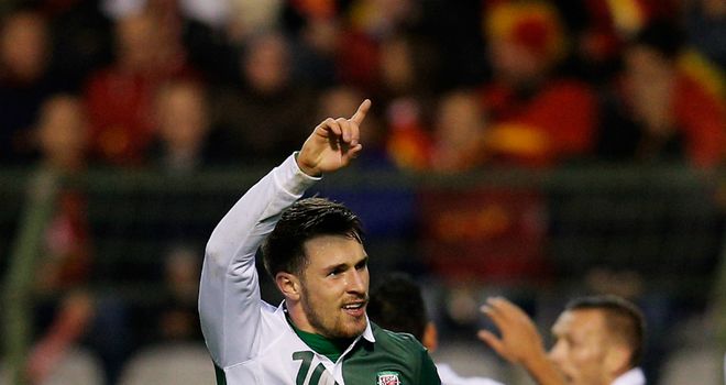 Aaron Ramsey: Grabbed a late equaliser for Wales as they snatched a point from Belgium