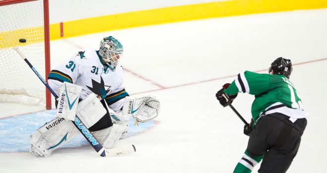 Alex Chiasson (R): Shootout strike led the Stars past the Sharks