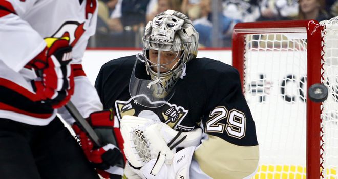 Marc-Andre Fleury made 27 saves for the Pittsburgh Penguins
