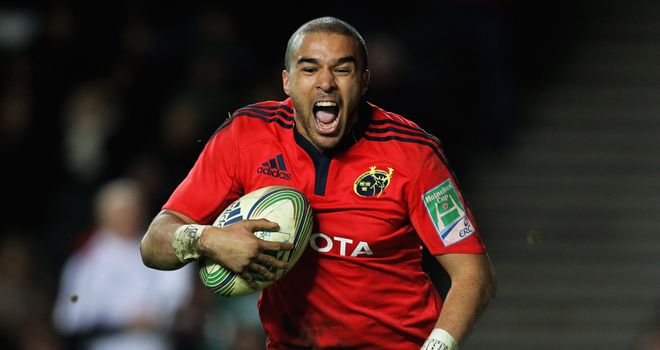 Simon Zebo: Left out of Ireland squad for clash against Scotland