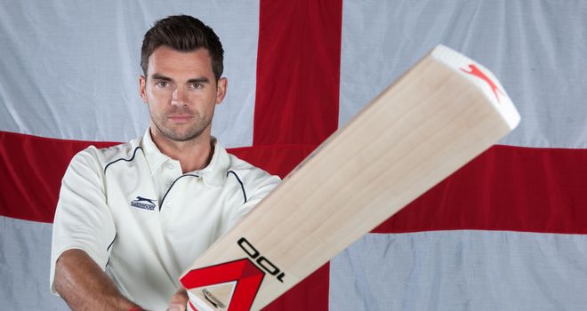 Jimmy Anderson at Lord's Cricket Ground for Slazenger (Picture courtesy of Mark Robinson)