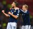 Robert Snodgrass celebrates during Scotland's 2-0 win over Croatia