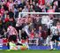 Steven Fletcher nods home Sunderland's first goal against Newcastle