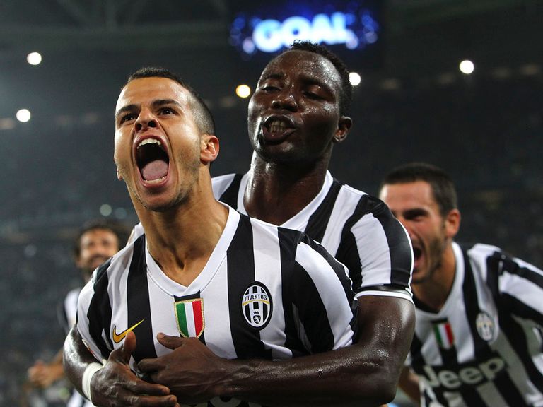 Juventus celebrate during their win over AC Milan