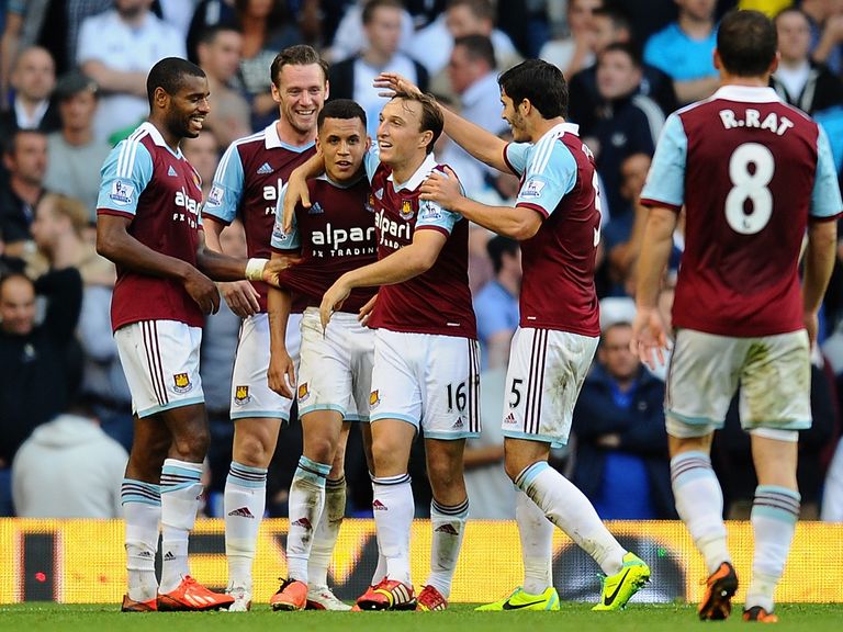 Ravel Morrison: Celebrates his goal at Tottenham