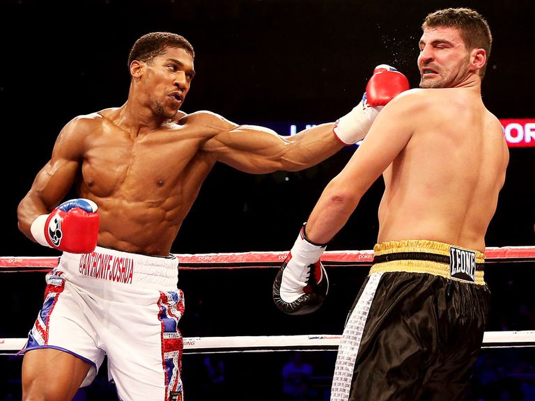Anthony Joshua: Displayed his fearsome punch power