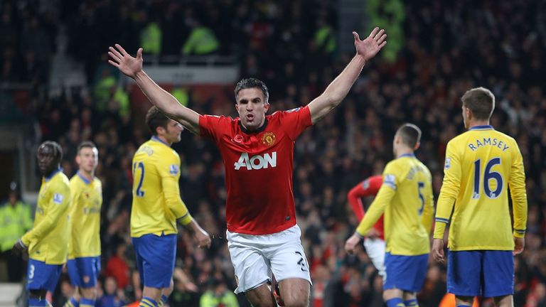 Robin van Persie ensured Arsenal's lead was trimmed at the Premier League summit