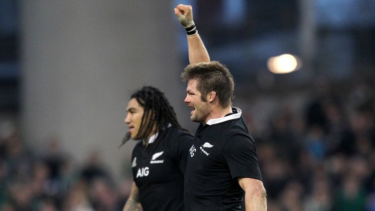 Richie McCaw: Celebrates victory over Ireland