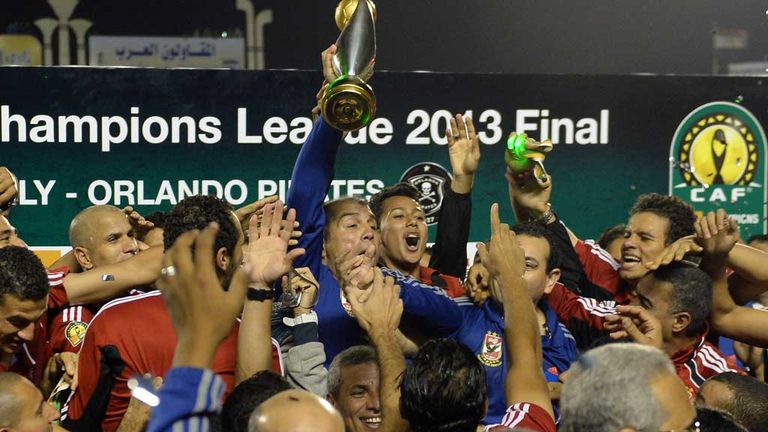Al Ahly celebrate their Champions League triumph