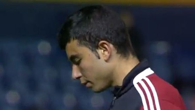 Jose Garcia made his debut for Osasuna at the weekend (Image: La Liga TV)