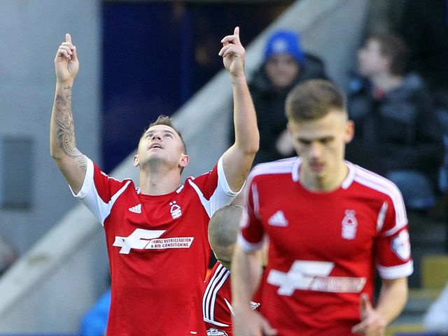 Simon Cox: Struck for Forest just after half time