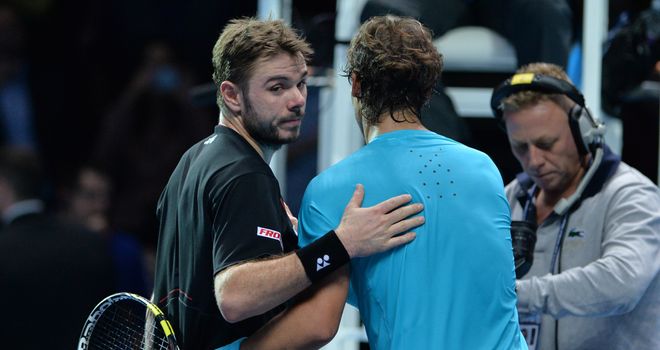 Wawrinka (L) lost to Nadal in two tiebreaks